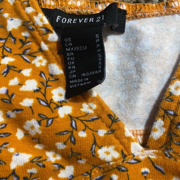 Forever21 Floral Crop Top Tank - Picture 5 of 6